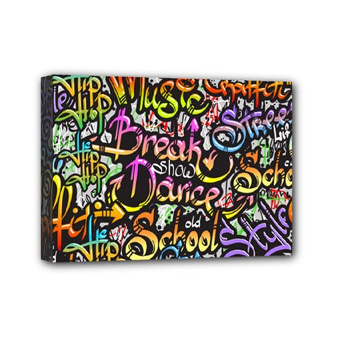 Graffiti Word Seamless Pattern Mini Canvas 7  X 5  (stretched) by Bedest