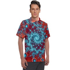 Fractal Pattern Background Men s Polo T-shirt by Ket1n9