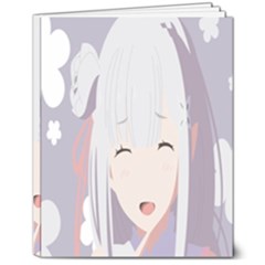 Emilia Rezero 8  X 10  Hardcover Notebook by Azkajaya