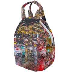 Water Droplets Travel Backpack by Azkajaya