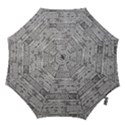 Black And White Hand Drawn Doodles Abstract Pattern Bk Hook Handle Umbrellas (Small) View1