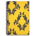 Yellow Regal Filagree Pattern 5.5  x 8.5  Notebook View1