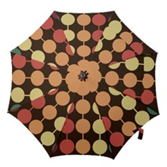 Pattern Circle Retro Design Hook Handle Umbrellas (small) by Loisa77