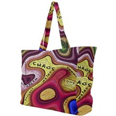 Chaos Unknown Unfamiliar Strange Simple Shoulder Bag by Paksenen