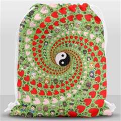 Love Avatars Characters Roles Yin Yang Drawstring Bag (large) by Paksenen