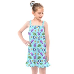 Sea Ocean Sealife Turtle Jellyfish Kids  Overall Dress by Loisa77