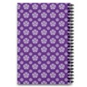 White pentacle and purple pattern 5.5  x 8.5  Notebook View2