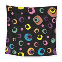 Abstract Background Retro 60s 70s Square Tapestry (large) by Apen