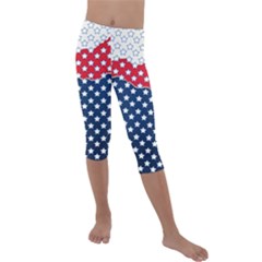Illustrations Stars Kids  Lightweight Velour Capri Leggings  by anzea