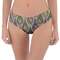Tribal Background Boho Batik Reversible Classic Bikini Bottoms by anzea