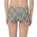 Tribal Background Boho Batik Reversible Boyleg Bikini Bottoms View4