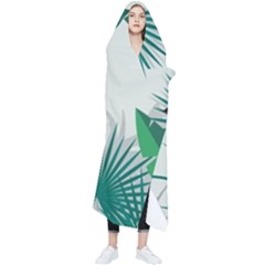 Illustrations Foliage Background Border Wearable Blanket by anzea