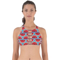 Illustrations Watermelon Texture Pattern Perfectly Cut Out Bikini Top by anzea