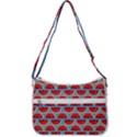 Illustrations Watermelon Texture Pattern Zip Up Shoulder Bag View3