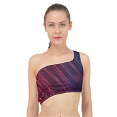Illustrations Space Purple Spliced Up Bikini Top  by anzea