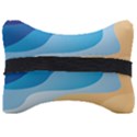 Illustrations Waves Line Rainbow Seat Head Rest Cushion View2