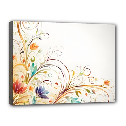 Flower Blau Canvas 16  X 12  (stretched) by 2607694c