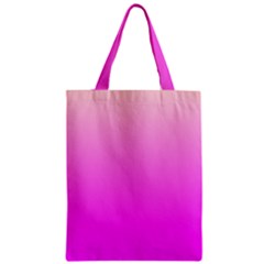 Gradient Pink - Pastel Yellow Pink Rosa Zipper Classic Tote Bag by 2607694c