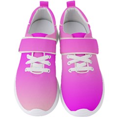 Gradient Pink - Pastel Yellow Pink Rosa Men s Velcro Strap Shoes by 2607694c