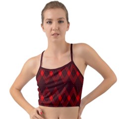 Pattern Red Black, Mini Tank Bikini Top by 2607694c