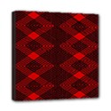 pattern rot schwarz Mini Canvas 8  x 8  (Stretched) View1