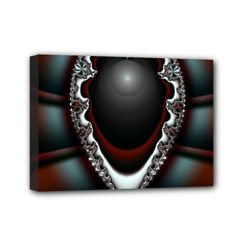 Fractal Eye Mini Canvas 7  X 5  (stretched) by dedoma