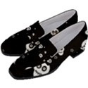 Skull Pattern Women s Chunky Heel Loafers View2