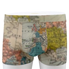 Vintage World Map Men s Boxer Briefs by Ket1n9