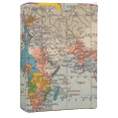 Vintage World Map Playing Cards Single Design (rectangle) With Custom Box by Ket1n9