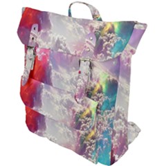 Clouds Multicolor Fantasy Art Skies Buckle Up Backpack by Ket1n9