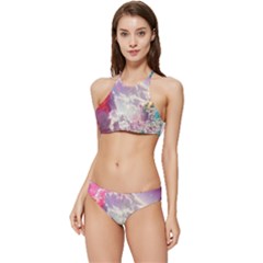 Clouds Multicolor Fantasy Art Skies Banded Triangle Bikini Set by Ket1n9