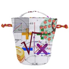 Mathematics Formula Physics School Drawstring Bucket Bag by Bedest