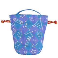 Background Abstract Texture Pattern Drawstring Bucket Bag by Loisa77