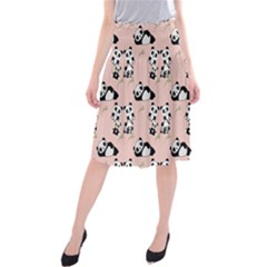 Cute Panda Animal Pattern Midi Beach Skirt by Perong