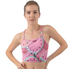 Aesthetic Cute Kawaii Watermelon Mini Tank Bikini Top by Perong