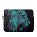 Angry Male Lion Predator Carnivore 13  Vertical Laptop Sleeve Case With Pocket View1