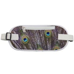 Peacock Bird Feathers Plumage Peacock Rounded Waist Pouch by Perong