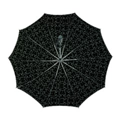 Enigmatic Demon Black And White Pattern Automatic Folding Umbrella With Case (large) by dflcprintsclothing