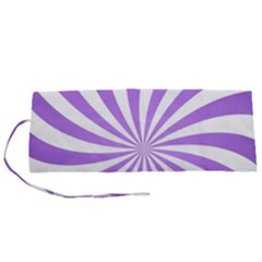 Spiral Vortex Rays Lavender Swirl Purple Roll Up Canvas Pencil Holder (s) by Salmanaz77