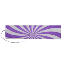 Spiral Vortex Rays Lavender Swirl Purple Roll Up Canvas Pencil Holder (l) by Salmanaz77