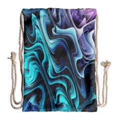 Nature Water Wave Architecture Drawstring Bag (large) by Salmanaz77