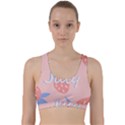July Summer Strawberry Pink Berry Back Weave Sports Bra View1