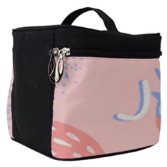 July Summer Strawberry Pink Berry Make Up Travel Bag (small) by Grandong