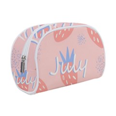July Summer Strawberry Pink Berry Make Up Case (small) by Grandong