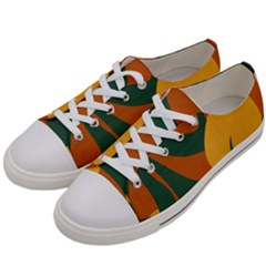 Lemon Citrus Fruit Summer Painting Drawing Women s Low Top Canvas Sneakers by Grandong