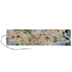 Textile Fabric Tropical Roll Up Canvas Pencil Holder (l) by Paksenen