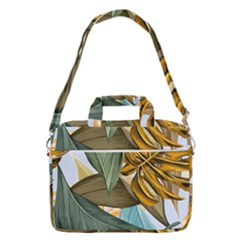 Monstera Palm Leaves Plants Macbook Pro 13  Shoulder Laptop Bag  by Paksenen