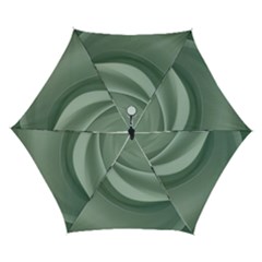 Silky Sage Abstract Elegant Print Design Automatic Folding Umbrella With Case (small) by dflcprintsclothing
