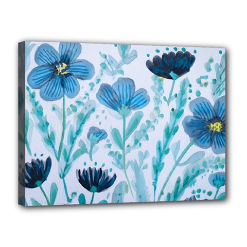 Flowers Petals Bloom Canvas 16  X 12  (stretched) by Proyonanggan
