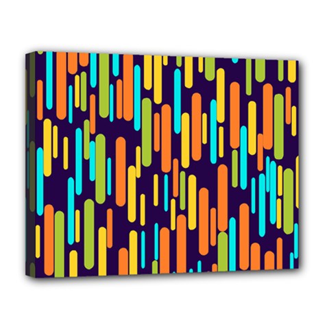 Illustration Abstract Line Canvas 14  X 11  (stretched) by anzea